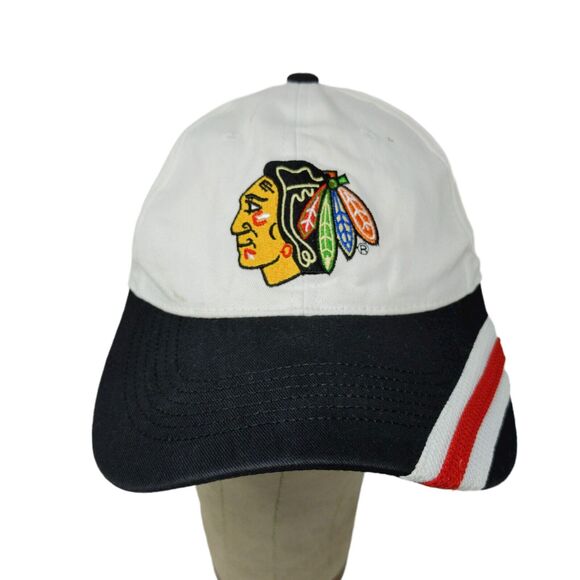 NHL Chicago Blackhawks Kick10 Hyundai White Snapback Hat Cap Embroidered Logo - Picture 1 of 11